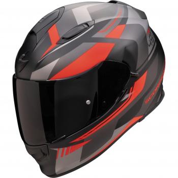 Casco Moto Integral Scorpion EXO-491 Abilis Negro Gris Rojo 2XL
