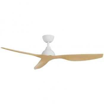 Sulion Ivy Ventilador de Techo para Exteriores 33W 132cm Blanco/Madera Clara.