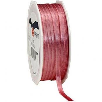 C.E, pattberg präsent 6 mm 50 m de cinta de raso de doble cara, rosa polvoso