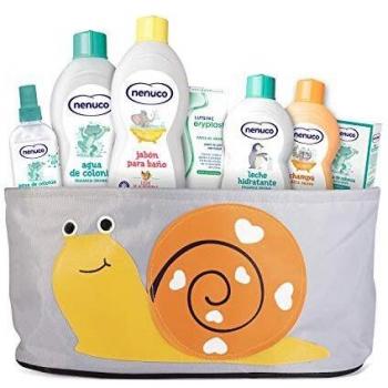 Nenuco Canastilla Regalo Bebé Recién Nacido Set Higiene Con Colonia, Jabón de Baño, Leche Hidratante, Champú, Pasta al Agua Eryplast y Cesta 2950 g
