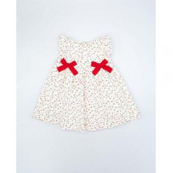 Vestido estampado de estrellas con volantes y lazos