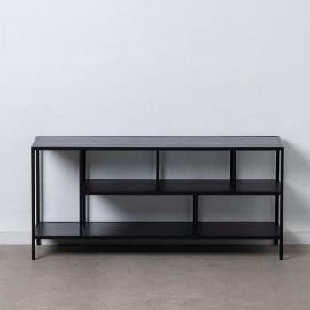 Mueble de TV BB Home 120 x 32 x 55 cm Negro Acero