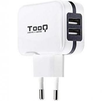 TooQ TQWC-1S02WT - Cargador de pared con 2 x USB