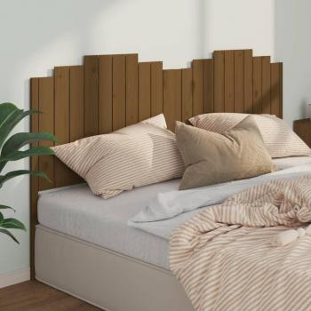 Cabecero de cama Miel 206x4x110 cm Madera maciza de pino