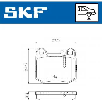 Pastillas de freno SKF VKBP 90482
