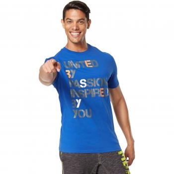 Zumba Fitness United Graphic - Camiseta para hombre, color gris, talla XS
