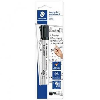 Staedtler Lumocolor 351 Rotulador para Pizarra Blanca - Trazo 2mm - Secado Rápido - Recargable - Color Negro-351-9 BKDA