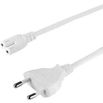 Cable de alimentación LogiLink Euro C7 Blanco 1,8 m
