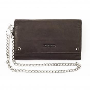 Zippo Cartera de Piel Moca de 17 cm