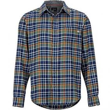 Marmot Fairfax - Camiseta de Manga Larga para Hombre, Hombre, Camisa de Manga Larga, 44550-4764-3-S, Crocodile, Small