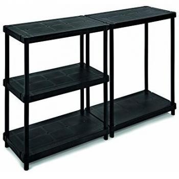 Terry 1002694 Estanteria Modular Doble opción de Montaje 80x40x173,4 Bien como composición 3+2 estantes