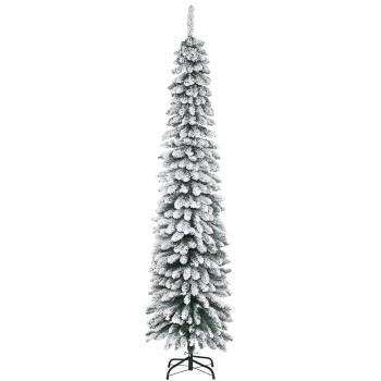 Árbol de Navidad Artificial 210 cm con Efecto Nevado