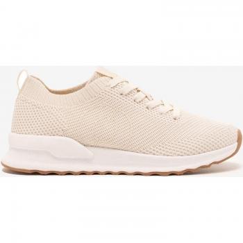 Zapatillas deportivas Ecoalf Conde beige claro para hombre con cierre de cordones y logotipo lateral - Talla 43