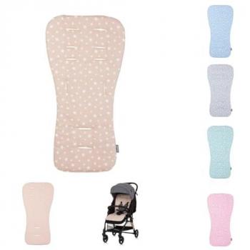 Colchoneta Suave Universal para Cochecitos Chipolino - Acolchada, Transpirable y de Algodón Beige