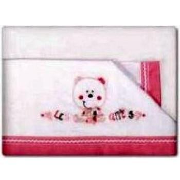 Pirulos- Tríptico sabanitas cuna les amis rosa cuna 60