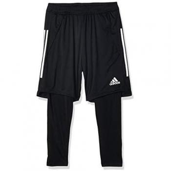adidas CON20 2in1 SHO Pantalones de Deporte, Hombre, Black/White, XS
