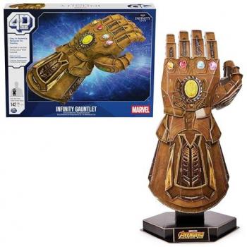 SPIN MASTER - 4D Build - Guante Thanos - Puzzle Marvel 3D - Juguetes Marvel - Rompecabezas 3D Juego Construcción - Puzzles para Adultos y Niños - 6069823 -