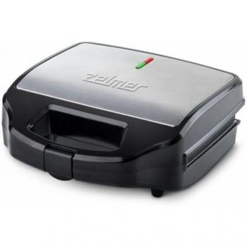Tostadora 3 en 1 Zelmer ZSM7900 Inox/Negro 900W con placas intercambiables