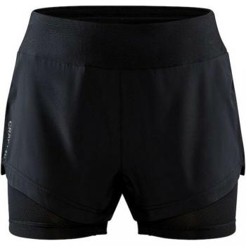 Craft ADV Essence 2-in-1 Running Shorts Women - black - Size: Extra Large