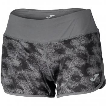 Joma Casual Pantalón Corto, Mujer, Gris/Negro, XS