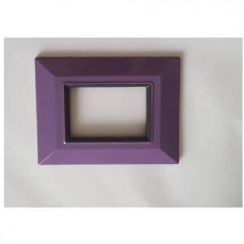 Placa Compatibles Axolute Bticino Colorida Cuadrada Viola - 3 Foros