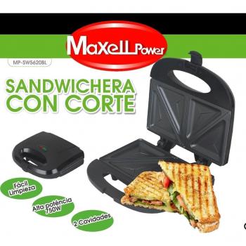 SANDWICHERA ELECTRICA ANTIADHERENTE PAREDES FRIAS 2 SANDWICHES LUZ LED 750W