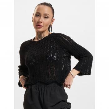 Jersey de punto Only - Onlnola Life 3/4 para mujer en color negro con cuello redondo y mangas 3/4