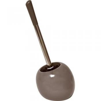 TENDANCE Taupe Dolomite Ball-Shaped Toilet Brush with Holder
