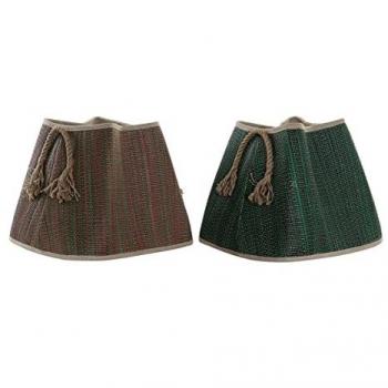 Cesta DKD Home Decor 8424001834440 Rojo Marrón Verde Fibra natural 40 x 40 x 38 cm Boho (2 Unidades)