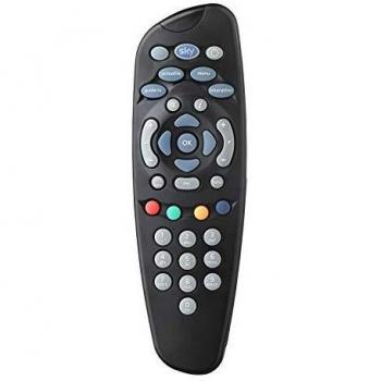 SKY HD, Mando a Distancia con 2 Pilas Duracell, Funciona con el decodificador Sky HD y TV, auténticos SKY 705, Negro