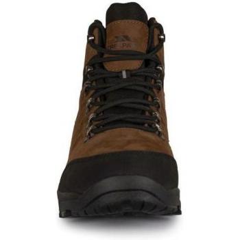 Trespass Mens Corrie Leather Hiking Boots - Men's hiking boots, leather upper, waterproof, breathable lining, cushioned insole, durable rubber outsole, lace-up closure, ankle support
