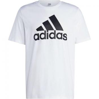 Adidas Essentials Single Jersey Big Logo T-Shirt Men White Size XS - Ultimate Comfort and Style