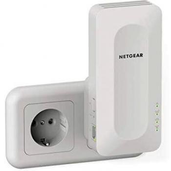 NETGEAR Repetidor WiFi 6 Mesh EAX15, Amplificador señal wireless AX1800, cobertura de hasta 100 m2 y 20 dispositivos