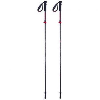 Ferrino Stick Gran Tour (Pair) Bastón Acampada Y Senderismo, Adultos Unisex, Negro, Talla Única