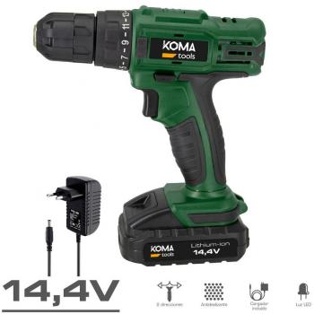 Taladro Atornillador 14.4 1.500mah Maletín Koma Tools