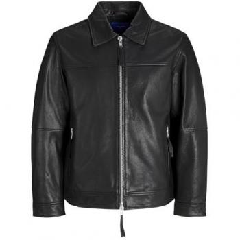 Jack & Jones Clean Leather Men's Black Jacket