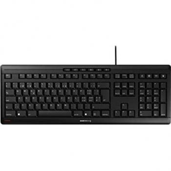Teclado CHERRY Stream Wireless RF inalámbrica USB QWERTZ Suizo Negro