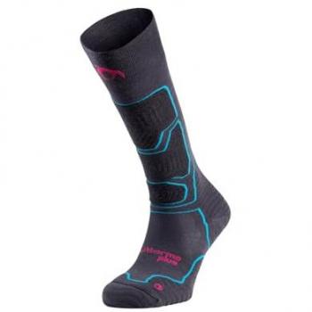 Lurbel Calcetines Largos Bernina Six Gris, calcetines térmicos, calcetines de esquí-snow unisex, transpirables y anti-olor, altos para la nieve