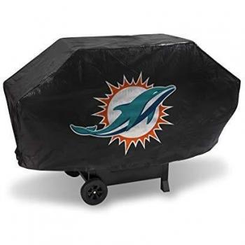 Rico Industries NFL Miami Dolphins Vinyl Padded Deluxe Grill Cover
