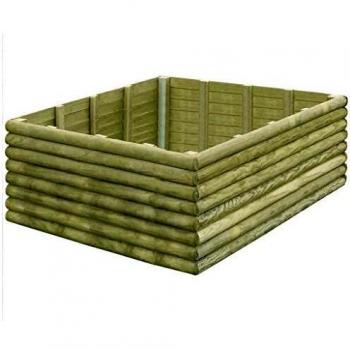 vidaXL Arriate de Madera de Pino Impregnado Macetero Plantador Sembradora