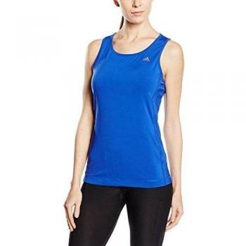 adidas Clima ESS Tank - Camiseta para mujer, color azul, talla L