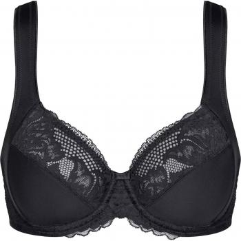 Sujetador Triumph Modern Lace + Cotton W02 213069 90 E Negro, sujetador de encaje y algodón para mujer, color negro, talla 90E