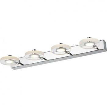 Lámpara de pared moderna LED Harmony cromada, blanco cálido 3000K 840lm