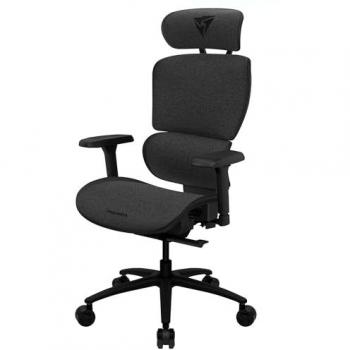Silla de Oficina Ergonómica ThunderX3 XTC Loft Gris con Respaldo Alto y Soporte Lumbar Ajustable
