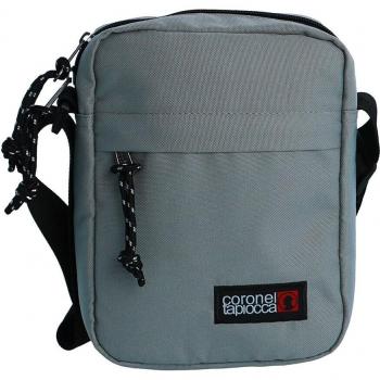 Bolso Bandolera Casual de Hombre Coronel Tapioca con Bolsillos y Cremallera - Color Gris Claro