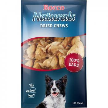 Rocco Naturals Snacks de Orejas de Buey Naturales para Perros - 30 Unidades