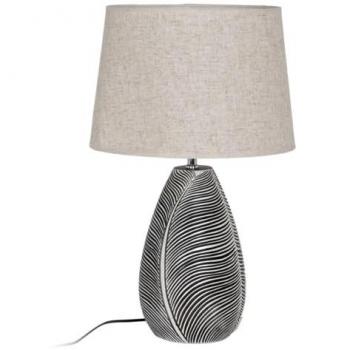 Lámpara de Mesa Moderna Blanco Negro 38 x 38 x 60 cm - Iluminación Versátil