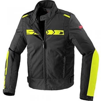 Spidi Solar Tex - Chaqueta textil para moto, color negro y neón 3XL