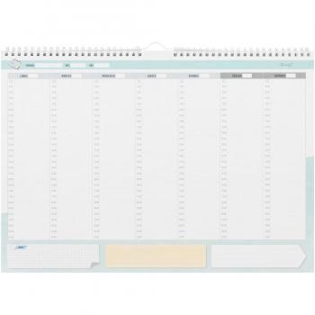 Organizador Semanal por Horas Mr. Wonderful - Todos Tus Planes Multicolor