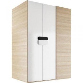 Armario vestidor Gusto transitable 130 cm a la izquierda/roble natural y blanco